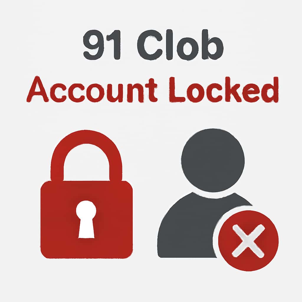 An educational diagram on unlocking a 91 Clob account.