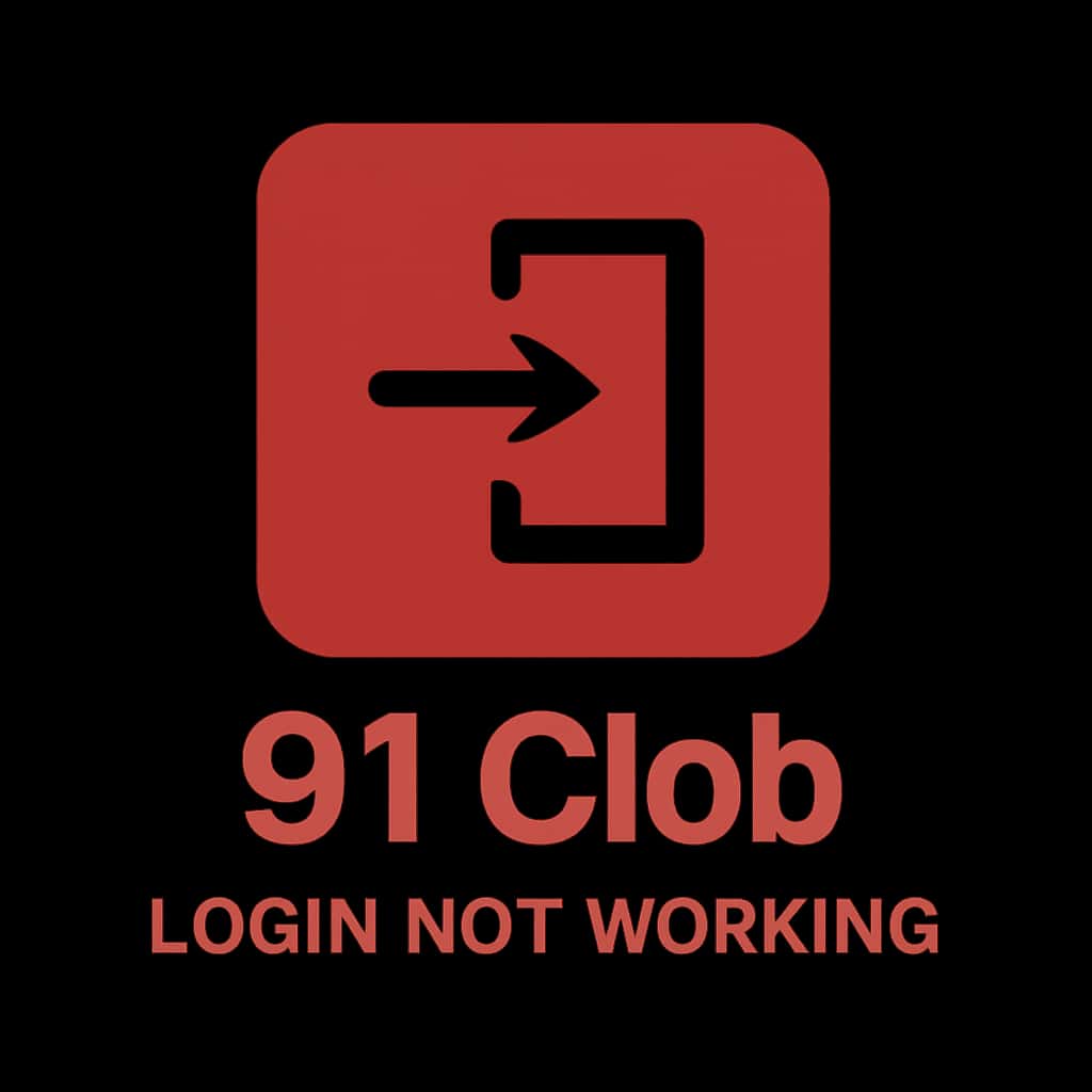 Icon representing 91 Clob login assistance.