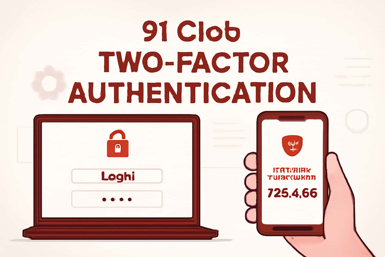 An informative illustration about 91 Clob Two-Factor Authentication showcasing 2FA security features.