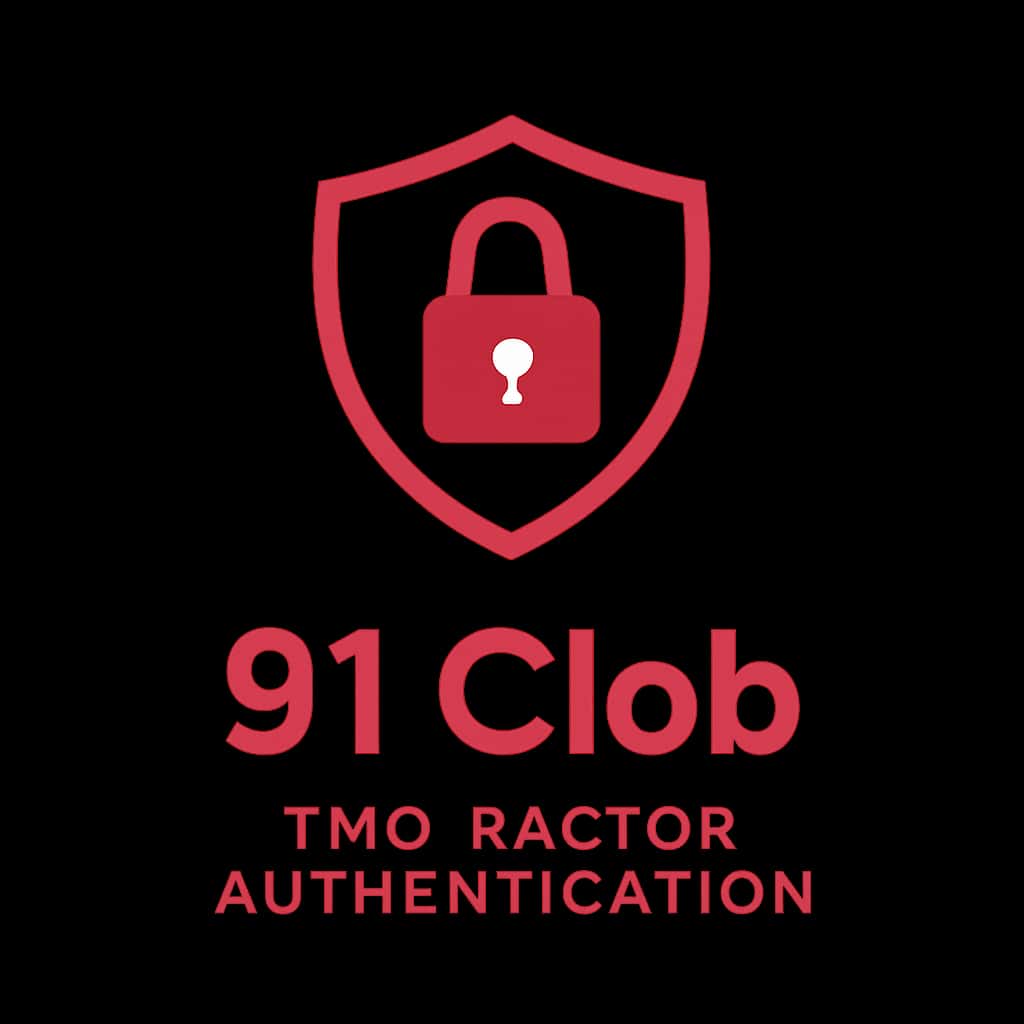 A badge design illustrating the concept of 91 Clob Two-Factor Authentication.