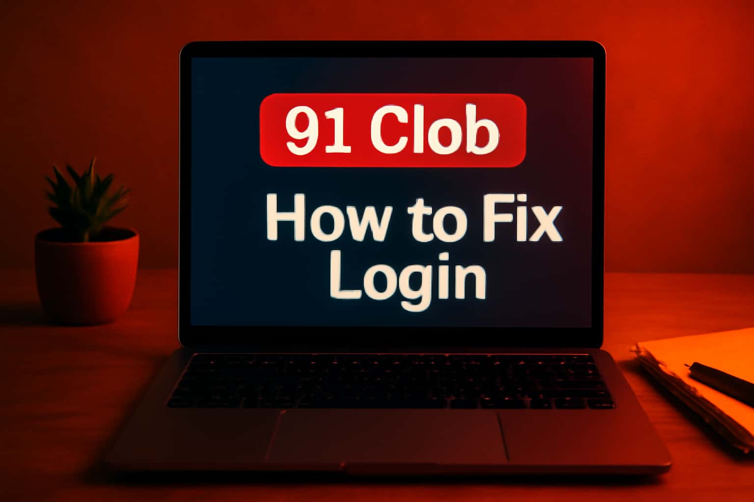 Illustration depicting solutions for login issues on the 91 Clob platform.