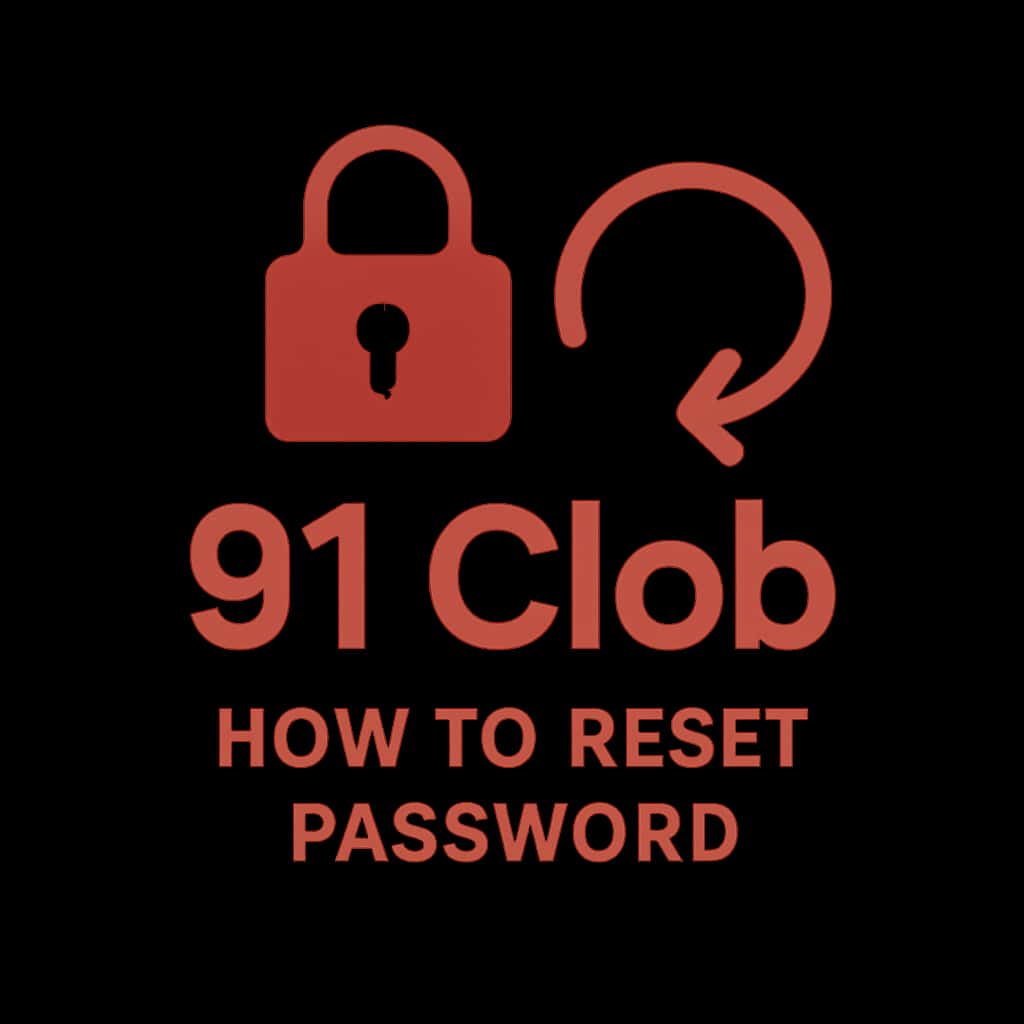 Icon representing password reset process for 91 Clob.