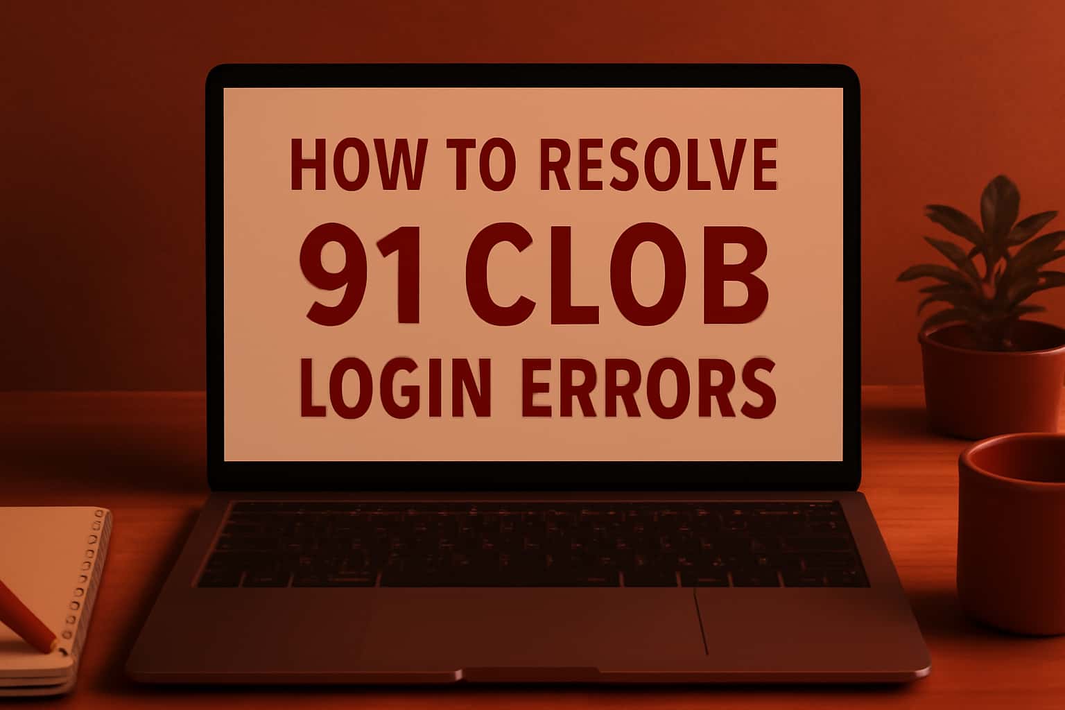 An informative visual representation regarding troubleshooting 91 Clob login errors.