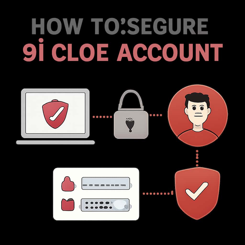An educational diagram detailing security steps for 91 Clob accounts.