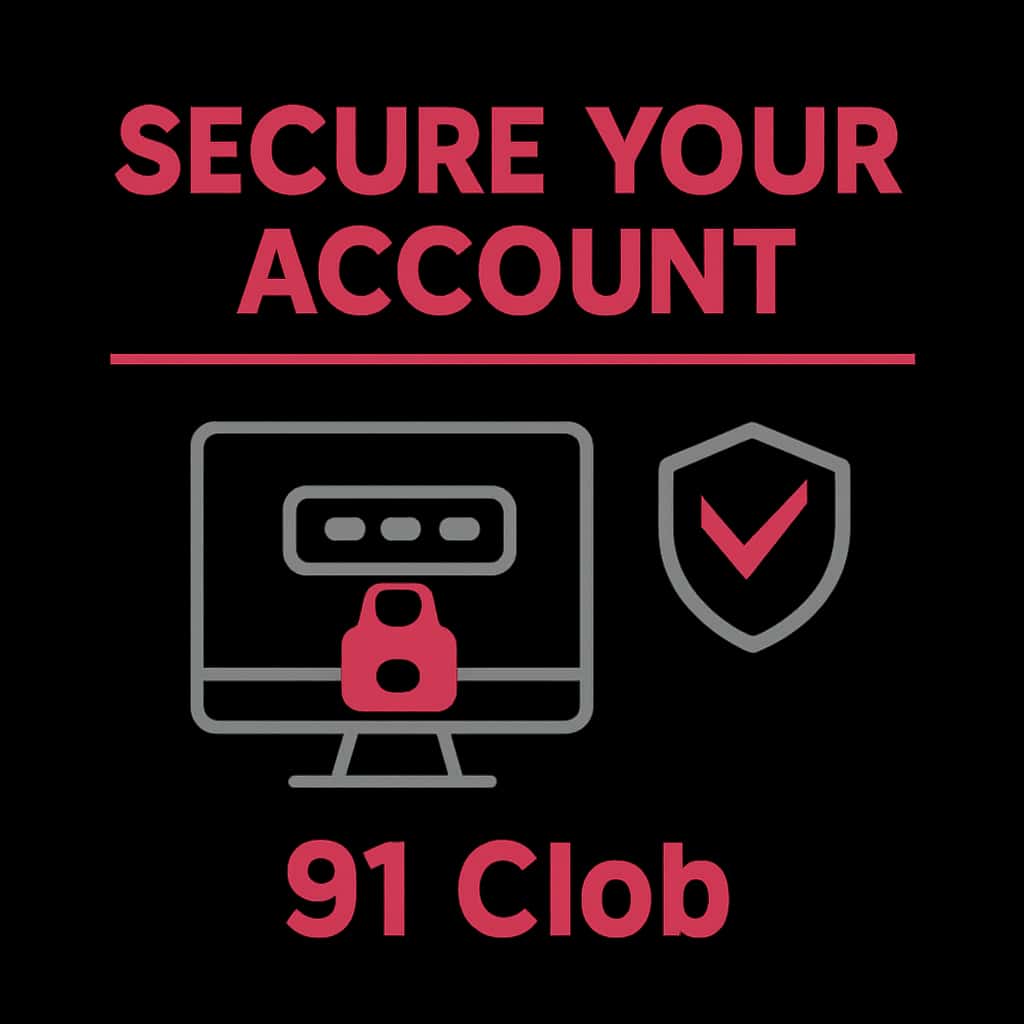 An educational diagram about securing a 91 Clob account.